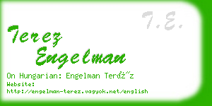 terez engelman business card